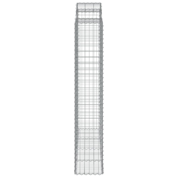 Cestos gabião arqueados 10 pcs 200x50x220/240 ferro galvanizado M 5