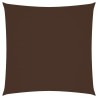 Para-sol estilo vela tecido oxford quadrado 4x4 m castanho 1