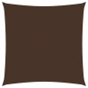 Toldo de vela cuadrado tela Oxford marrón 6x6 m 1