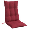 Cojines de silla con respaldo alto 2 uds tela Oxford rojo tinto 4