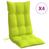 Cojines de silla respaldo alto 4 uds tela Oxford verde brillo 2