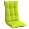 Cojines de silla respaldo alto 4 uds tela Oxford verde brillo 4