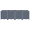 Jardinera PP gris 160x40x53 cm 3