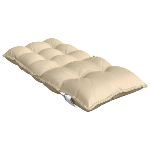 Cojines para silla con respaldo bajo 4 uds tela Oxford beige M 5