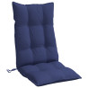 Cojines para silla respaldo alto 4 uds tela Oxford azul marino 4