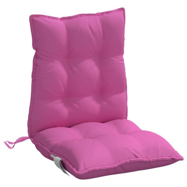 Cojines para silla con respaldo bajo 6 uds tela Oxford rosa M 4