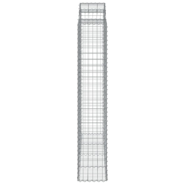 Cestos gabião arqueados 11 pcs 200x50x220/240 ferro galvanizado M 5