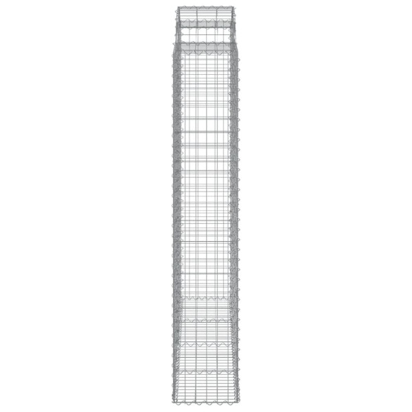Cestos gabião arqueados 13 pcs 200x50x220/240 ferro galvanizado M 5
