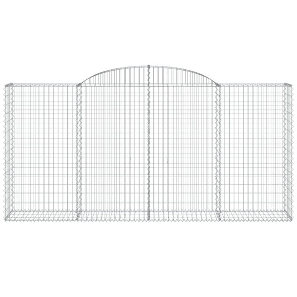 Cestas gaviones 30 uds forma de arco hierro 300x50x140/160 cm M 4