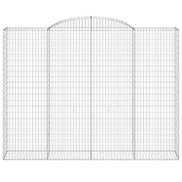 Cestos gabião arqueados 10 pcs 300x50x220/240 ferro galvanizado M 4