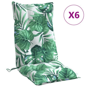 Poltronas cadeira de apoio alto 6 s tecido Oxford estampado folhas H