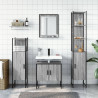 Set de armario de baño 4 pzas madera contrachapada gris sonoma 3