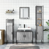 Set de armario de baño 4 pzas madera contrachapada gris sonoma 3