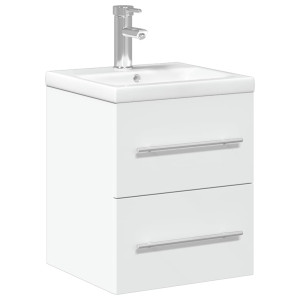 Mueble de baño con lavabo integrado blanco H