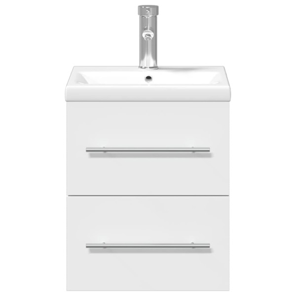 Mueble de baño con lavabo integrado blanco M 4
