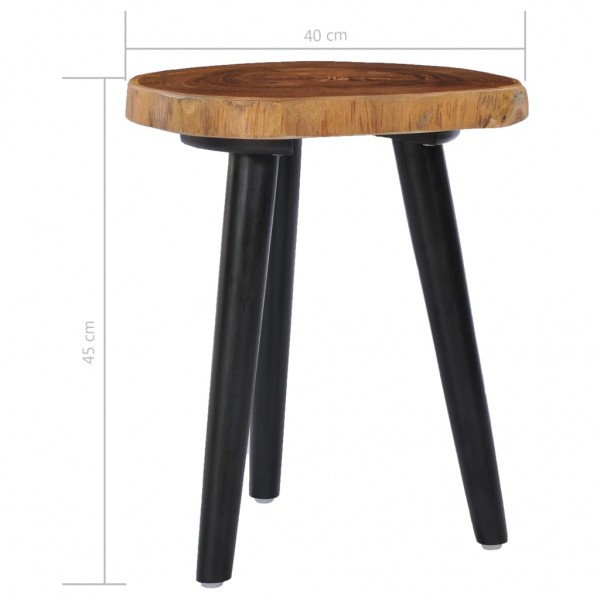 Mesa de centro de madera de teca maciza 40x45 cm M 5