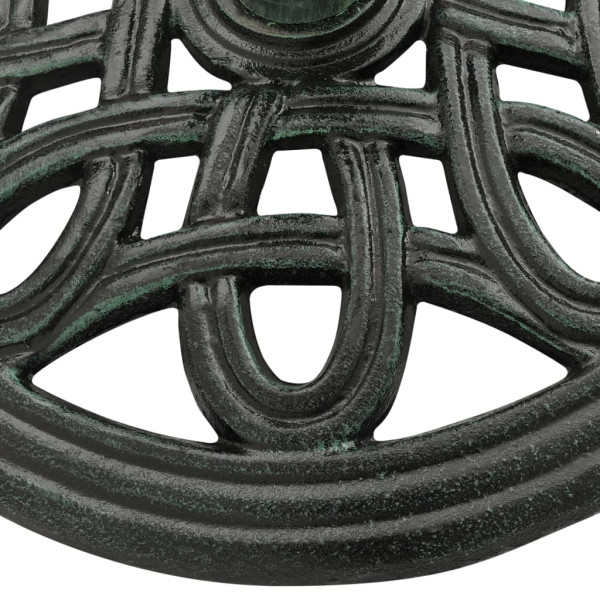 Base para guarda-sol ferro fundido 40x40x32 cm verde M 4