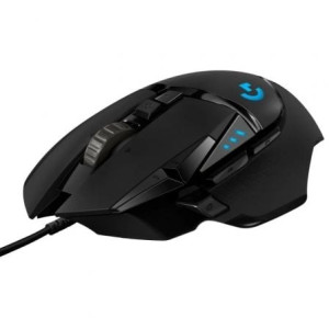 Ratón gaming logitech g502 hero/ hasta 25600 dpi/ negro H