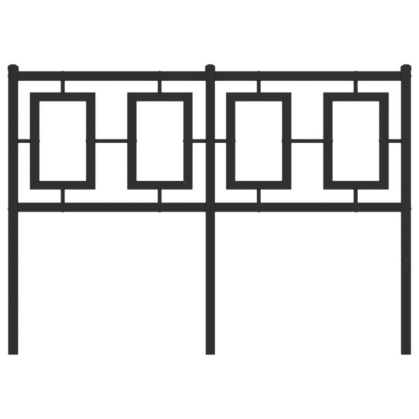 Cabeceira de cama 120 cm metal preto M 3