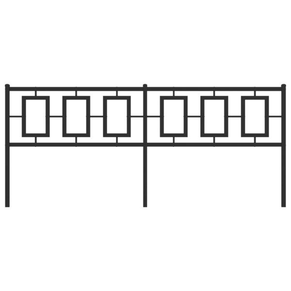 Cabeceira de cama 200 cm metal preto M 3