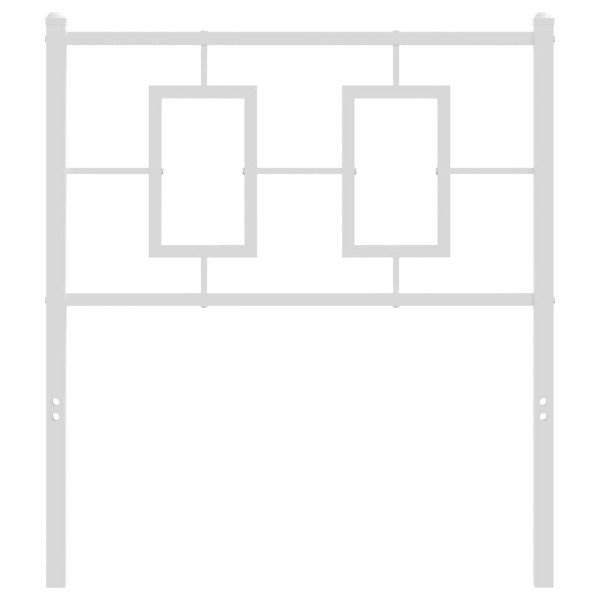 Cabeceira de cama 75 cm metal branco M 3