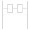 Cabeceira de cama 75 cm metal branco 3