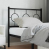 Cabeceira de cama 90 cm metal preto 1