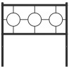 Cabeceira de cama 90 cm metal preto 3