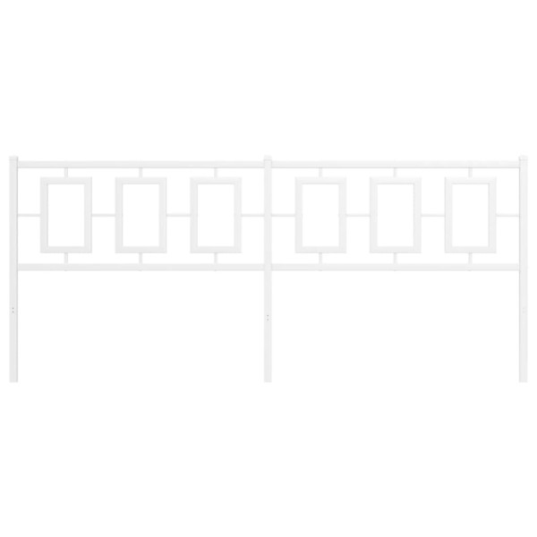 Cabeceira de cama 200 cm metal branco M 3