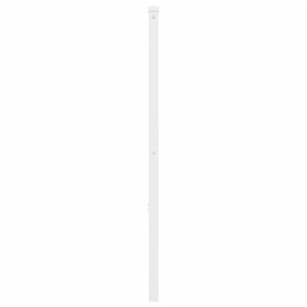 Cabecero de metal blanco 200 cm M 4
