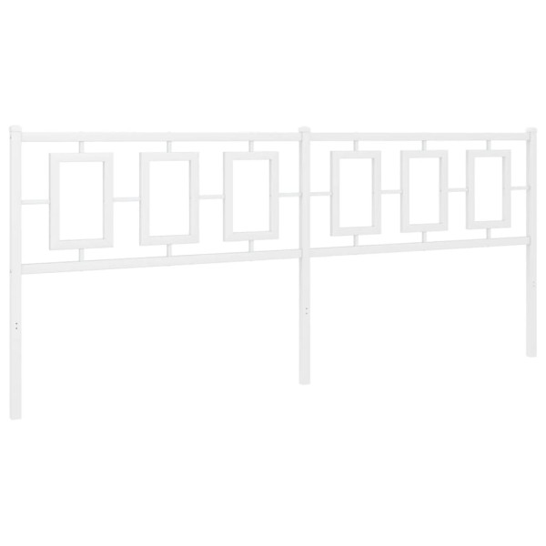 Cabeceira de cama 193 cm metal branco M 2