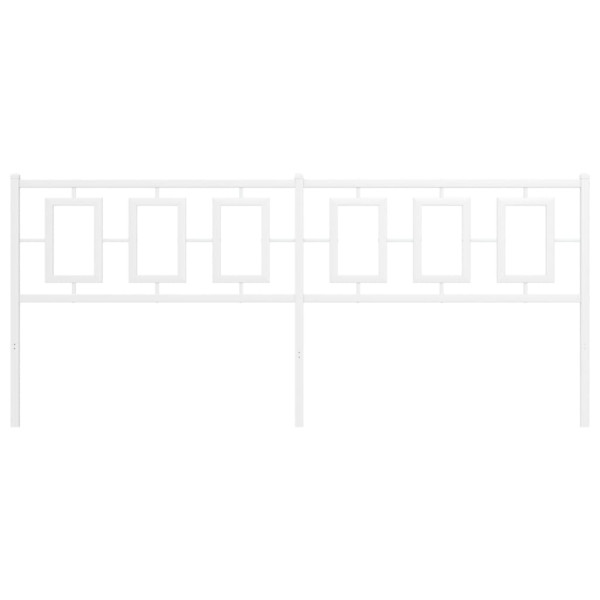 Cabeceira de cama 193 cm metal branco M 3