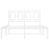 Estrutura de cama com cabeceira 120x200 cm metal branco 5
