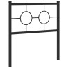 Cabeceira de cama 75 cm metal preto 2
