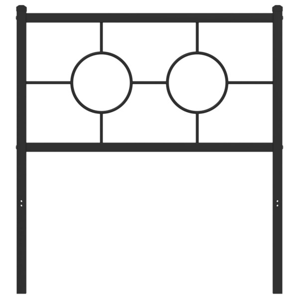 Cabecero de metal negro 75 cm M 3