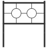 Cabeceira de cama 75 cm metal preto 3