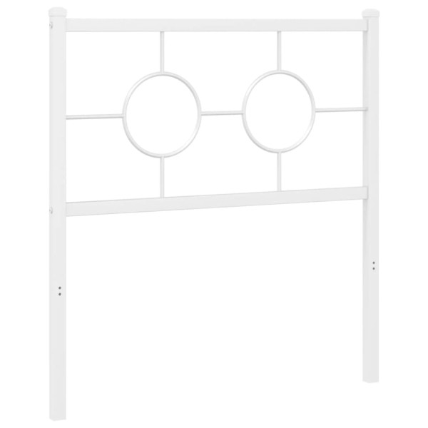 Cabeceira de cama 75 cm metal branco M 4