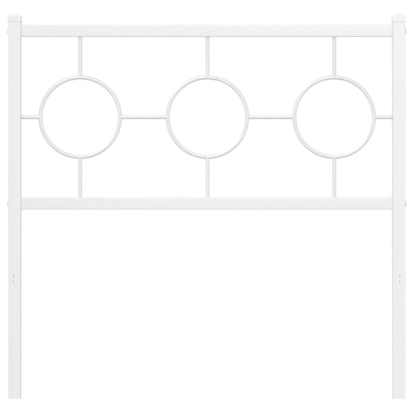 Cabeceira de cama 90 cm metal branco M 3