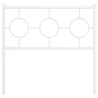 Cabeceira de cama 90 cm metal branco 3
