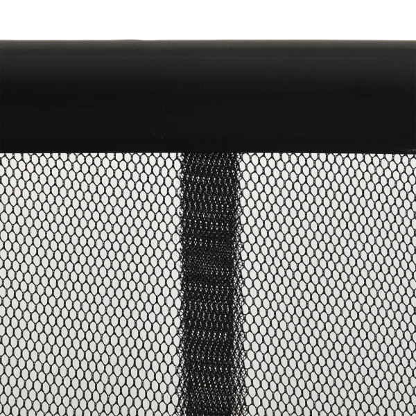 Mosquitera de puerta cortina malla poliéster negro 100x220 cm M 3