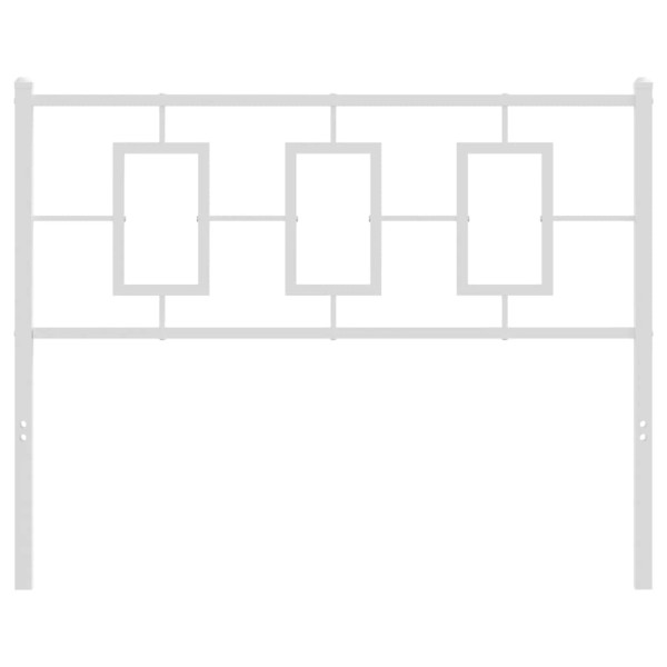 Cabeceira de cama 107 cm metal branco M 3