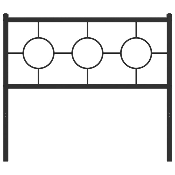 Cabecero de metal negro 100 cm M 3