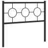 Cabeceira de cama 100 cm metal preto 4
