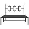 Estrutura de cama com cabeceira 107x203 cm metal preto 5