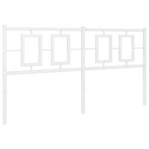 Cabeceira de cama 150 cm metal branco H