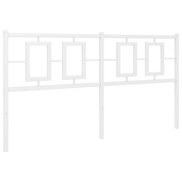 Cabecero de metal blanco 150 cm M 2