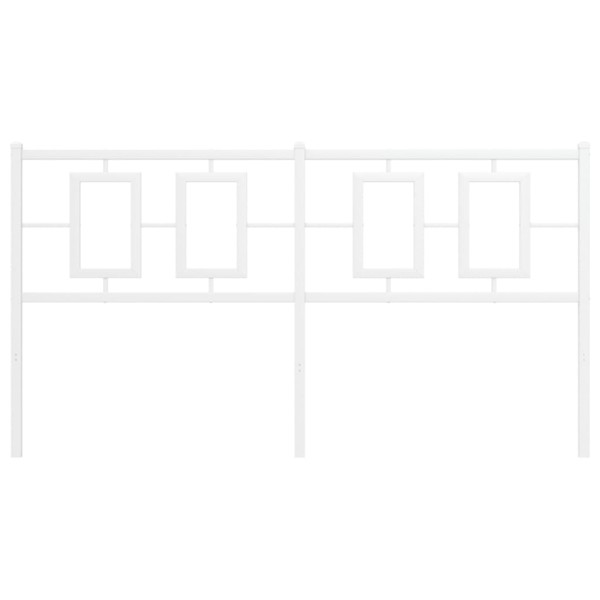 Cabecero de metal blanco 150 cm M 3