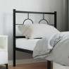 Cabeceira de cama 80 cm metal preto 1