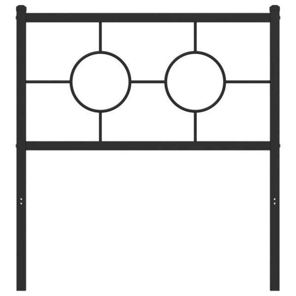 Cabeceira de cama 80 cm metal preto M 3