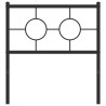 Cabeceira de cama 80 cm metal preto 3